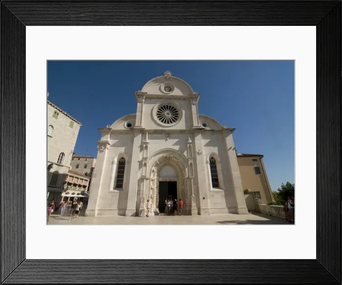 Framed Print : The Cathedral of St. James, Sibenik, UNESCO World Heritage Site, Croatia, Europe