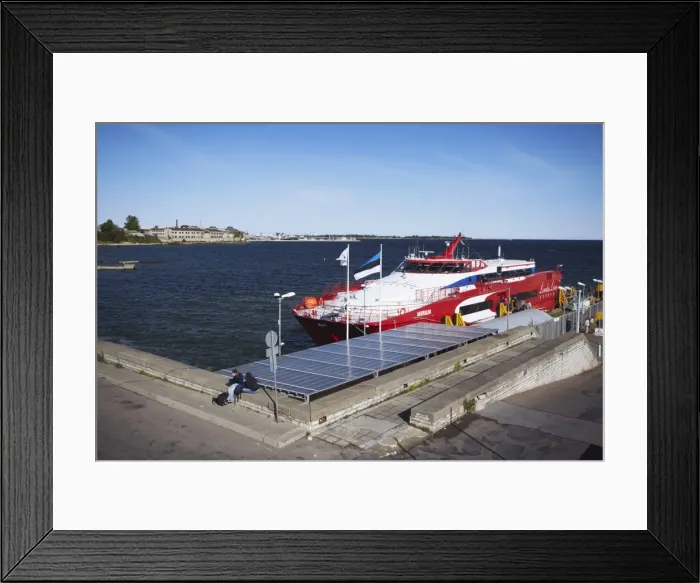 Framed Print : Hydrofoil In Linnahall Port, Tallinn, Estonia, Baltic States, Europe Framed Print : Hydrofoil In Linnahall Port, Tallinn, Estonia, Baltic States, Europe