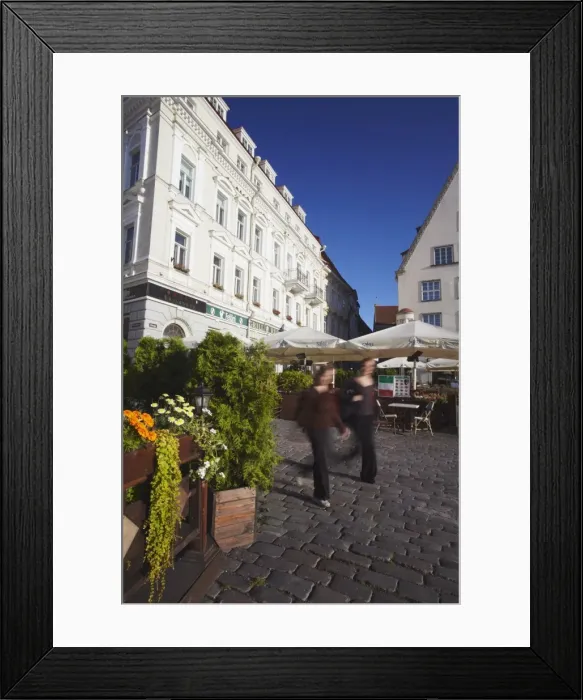 Framed Print : Women walking into Town Hall Square (Raekoja Plats), Tallinn, Estonia, Baltic States Framed Print : Women walking into Town Hall Square (Raekoja Plats), Tallinn, Estonia, Baltic States
