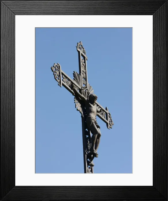 Framed Print : Calvary, Les Praz-sur-Arly, Haute Savoie, France, Europe Framed Print : Calvary, Les Praz-sur-Arly, Haute Savoie, France, Europe