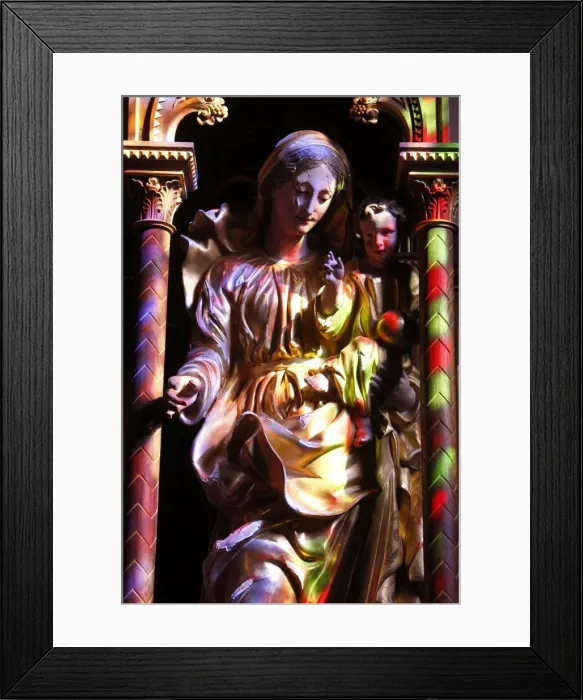 Framed Print : Virgin and Child, Abondance Abbey church, Abondance, Haute Savoie, France, Europe Framed Print : Virgin and Child, Abondance Abbey church, Abondance, Haute Savoie, France, Europe