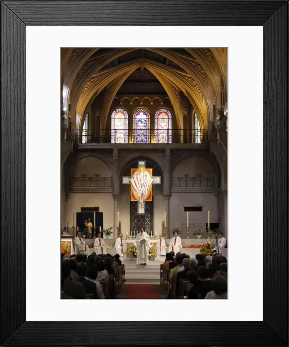 Framed Print : Opus Dei celebration in Paris, France, Europe Framed Print : Opus Dei celebration in Paris, France, Europe