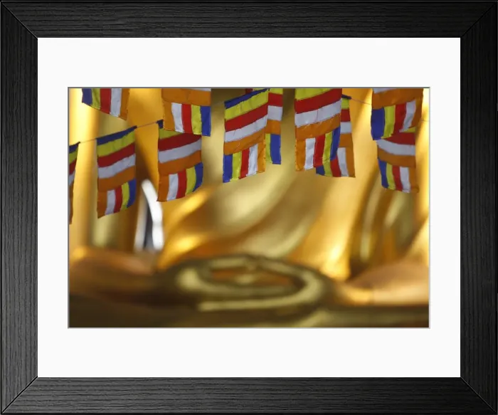 Framed Print : Buddhist flags, Paris, France, Europe Framed Print : Buddhist flags, Paris, France, Europe