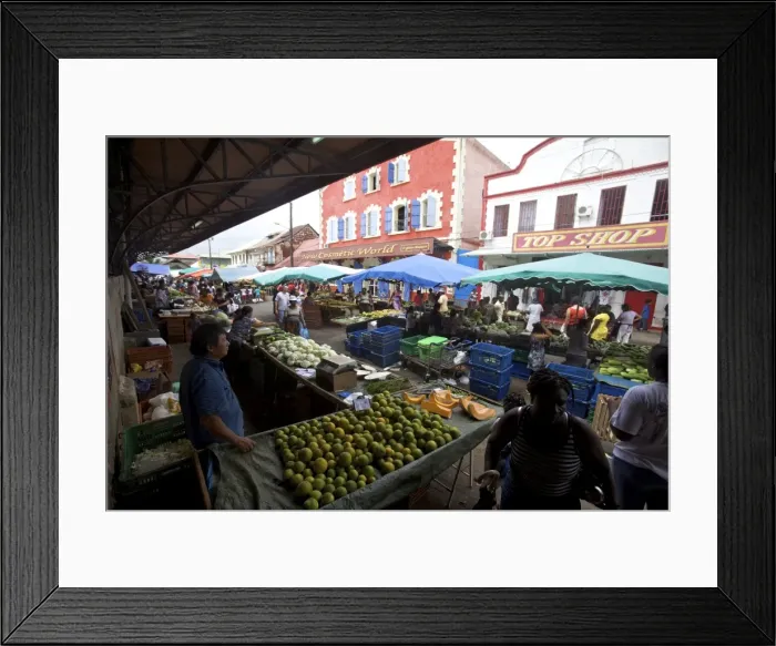 Framed Print : At the market of Cayenne, French Guiana, South America Framed Print : At the market of Cayenne, French Guiana, South America