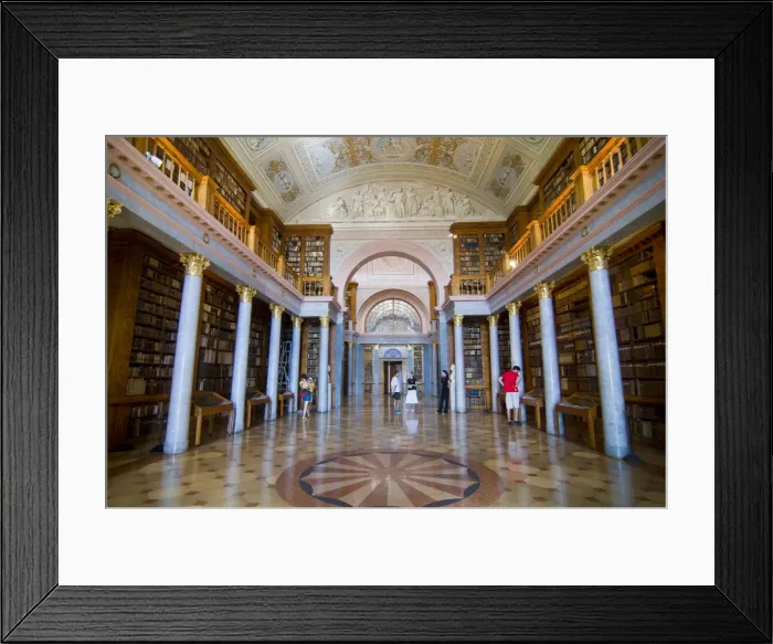 Framed Print : World famous library in the Millenary Benedictine Abbey of Pannonhalma Framed Print : World famous library in the Millenary Benedictine Abbey of Pannonhalma