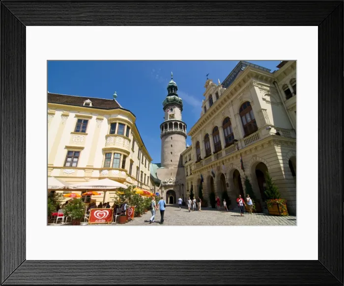 Framed Print : The Tuztorony, old fire tower in the town of Sopron, Hungary, Europe Framed Print : The Tuztorony, old fire tower in the town of Sopron, Hungary, Europe