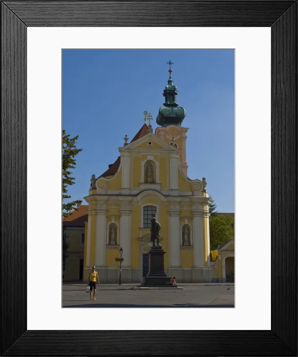 Framed Print : Church in the town of Gyor, Hungary, Europe Framed Print : Church in the town of Gyor, Hungary, Europe