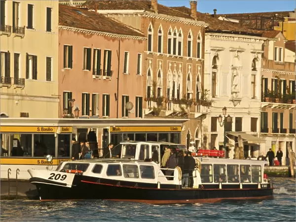 Vaporetto stop on Zattere Quais Dorsoduro, Venice, UNESCO World Heritage Site