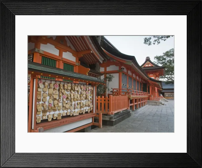 Framed Print : Prayer offerings at the main buildings of Usa Jingu, Usa, Oita, Japan, Asia Framed Print : Prayer offerings at the main buildings of Usa Jingu, Usa, Oita, Japan, Asia