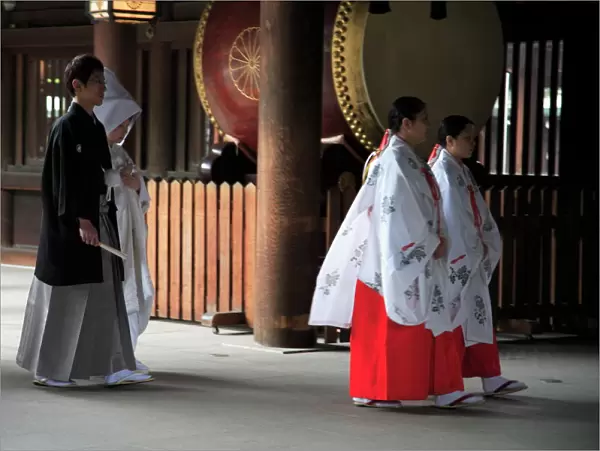 Wedding, Meiji Jingu Shrine, Shinto Shrine, Tokyo, Japan, Asia