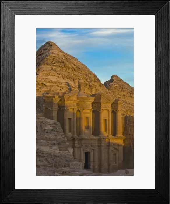 Framed Print : Al Deir, the monastery at sunset, Petra, UNESCO World Heritage Site, Jordan, Middle East Framed Print : Al Deir, the monastery at sunset, Petra, UNESCO World Heritage Site, Jordan, Middle East