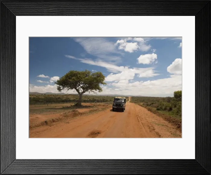 Framed Print : Off-road vehicle, Laikipia, Kenya, East Africa, Africa Framed Print : Off-road vehicle, Laikipia, Kenya, East Africa, Africa