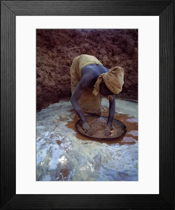 Framed Print : Gold mining in the territory area of Golden-crowned Sifaka, Daraina, Northern Madagascar Framed Print : Gold mining in the territory area of Golden-crowned Sifaka, Daraina, Northern Madagascar