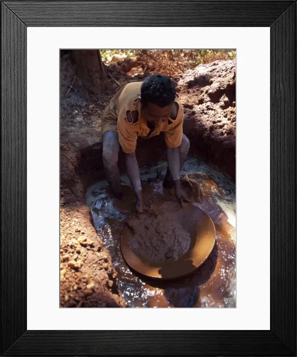 Framed Print : Gold mining in the territory area of Golden-crowned Sifaka, Daraina, Northern Madagascar Framed Print : Gold mining in the territory area of Golden-crowned Sifaka, Daraina, Northern Madagascar
