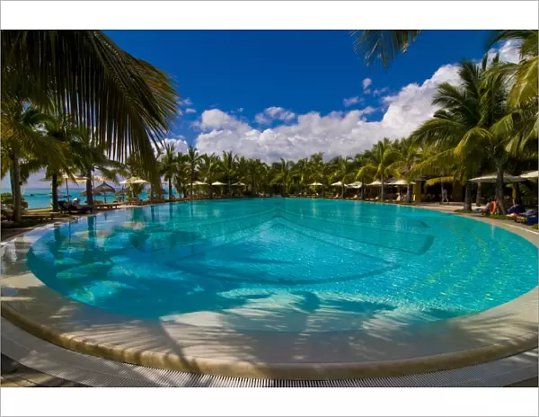 Swimming pool of the Beachcomber Le Paradis five star hotel, Mauritius