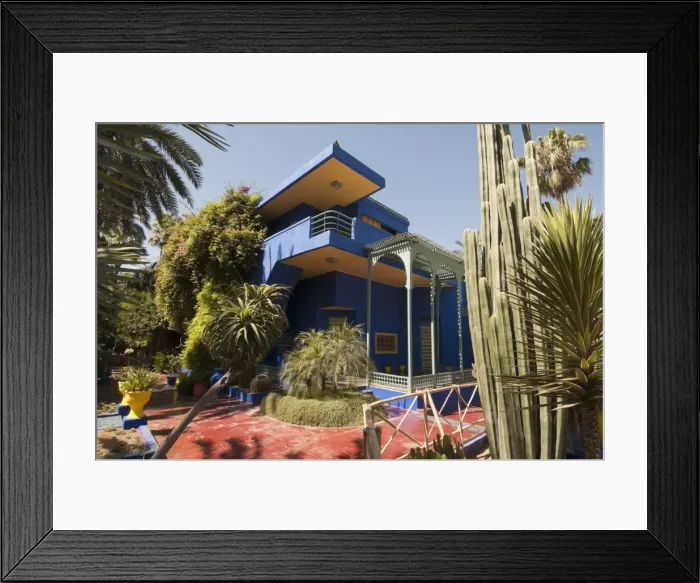 Framed Print : Majorelle Gardens, Marrakech, Morocco, North Africa, Africa Framed Print : Majorelle Gardens, Marrakech, Morocco, North Africa, Africa