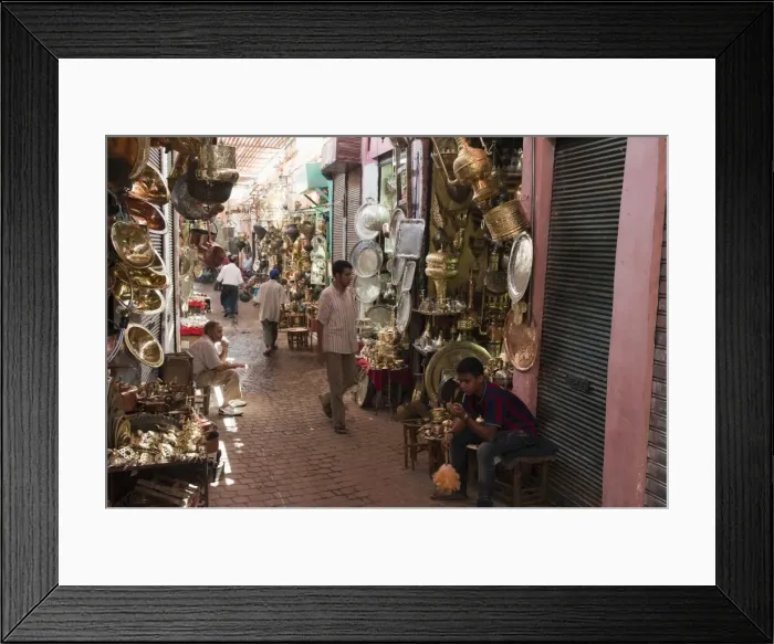 Framed Print : Medina, Metal Souk, Marrakech, Morocco, North Africa, Africa Framed Print : Medina, Metal Souk, Marrakech, Morocco, North Africa, Africa