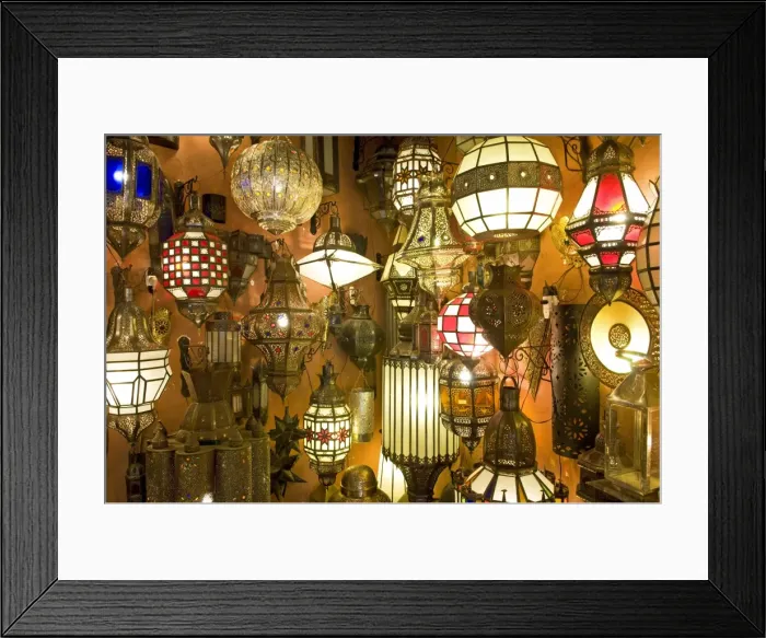 Framed Print : Lanterns for sale in the Souk, Marrakech (Marrakesh), Morocco, North Africa, Africa Framed Print : Lanterns for sale in the Souk, Marrakech (Marrakesh), Morocco, North Africa, Africa