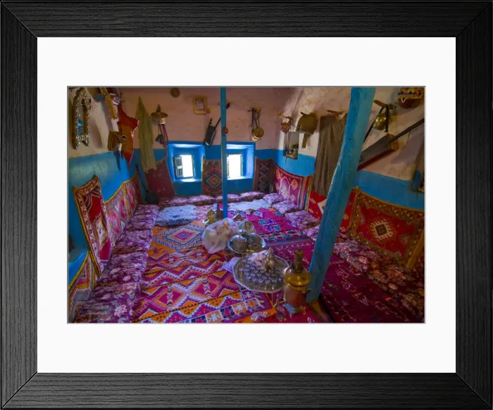 Framed Print : Old house, now a museum, showing traditional Berber life, Tafraoute, Morocco Framed Print : Old house, now a museum, showing traditional Berber life, Tafraoute, Morocco