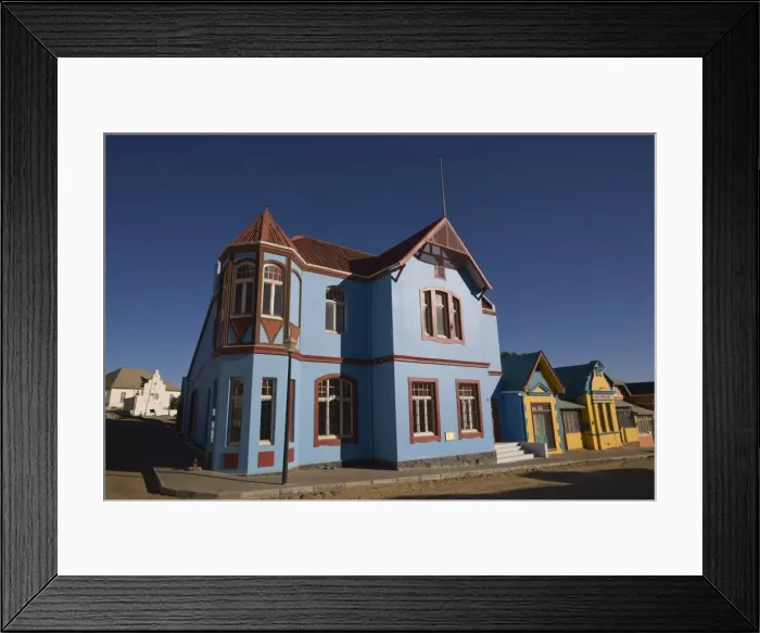 Framed Print : Grunewald House, Bergstrasse, Luderitz, Namibia, Africa Framed Print : Grunewald House, Bergstrasse, Luderitz, Namibia, Africa
