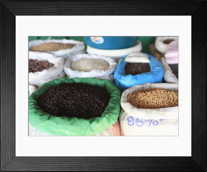 Framed Print : Beans, Municipal Market (Mercado Municipal), Masaya, Nicaragua, Central America Framed Print : Beans, Municipal Market (Mercado Municipal), Masaya, Nicaragua, Central America