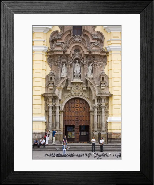 Framed Print : San Francisco Monastery in Lima Centro District, Lima, Peru, South America