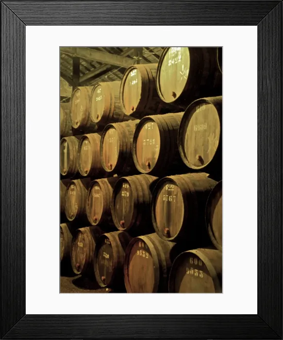 Framed Print : Port wine maturing in barrels in wine cellars, Vila Nova de Gaia, Porto, Portugal, Europe Framed Print : Port wine maturing in barrels in wine cellars, Vila Nova de Gaia, Porto, Portugal, Europe