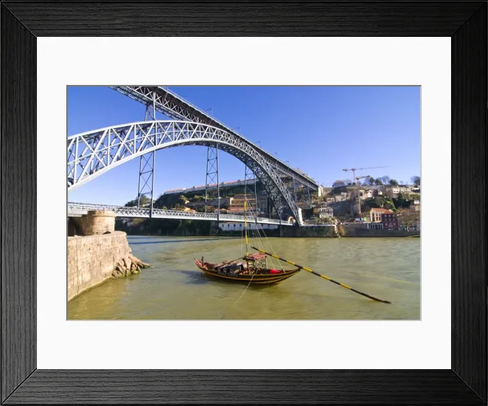 Framed Print : Ponte Dom Luis I over the Douro River, Oporto, UNESCO World Heritage Site Framed Print : Ponte Dom Luis I over the Douro River, Oporto, UNESCO World Heritage Site