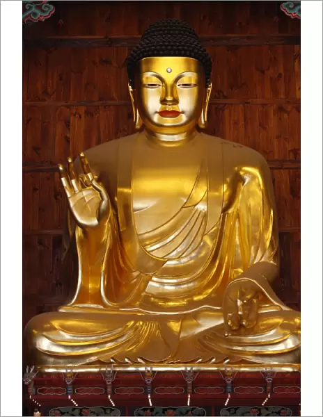 Amitabha Buddha, Main Hall, Jogyesa temple, Seoul, South Korea, Asia