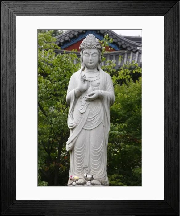 Framed Print : The Bodhisattva of Compassion, Bongeunsa temple, Seoul, South Korea, Asia Framed Print : The Bodhisattva of Compassion, Bongeunsa temple, Seoul, South Korea, Asia