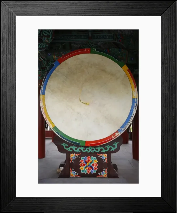 Framed Print : Buddhist temple drum, Seoul, South Korea, Asia Framed Print : Buddhist temple drum, Seoul, South Korea, Asia