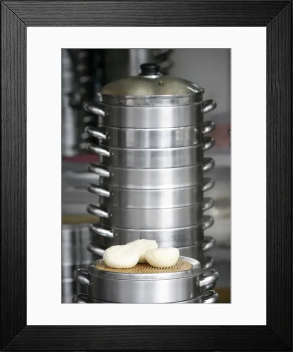 Framed Print : Steam cooking, Seoul, South Korea, Asia Framed Print : Steam cooking, Seoul, South Korea, Asia