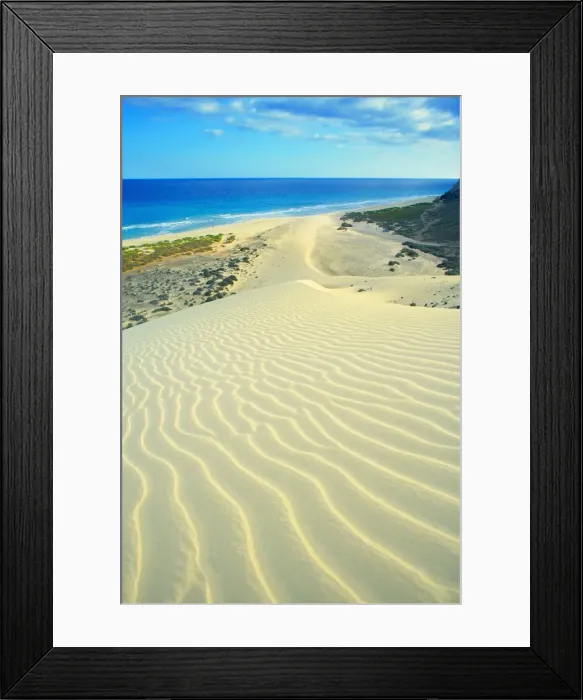 Framed Print : Sandy dunes at Sotovento beach, Jandia Peninsula, Fuerteventura, Canary Islands Framed Print : Sandy dunes at Sotovento beach, Jandia Peninsula, Fuerteventura, Canary Islands