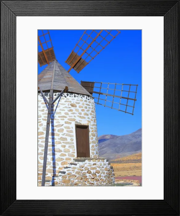 Framed Print : Old windmill, Tefia, Fuerteventura, Canary Islands, Spain, Europe Framed Print : Old windmill, Tefia, Fuerteventura, Canary Islands, Spain, Europe