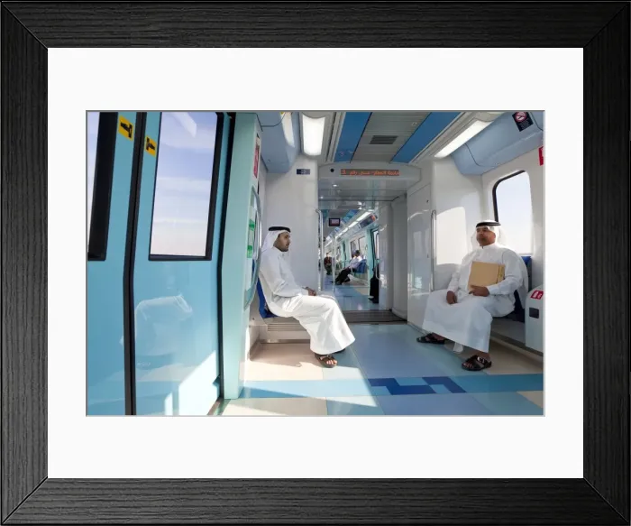 Framed Print : Dubai Metro, modern Metro system opened in 2010, Dubai, United Arab Emirates, Middle East Framed Print : Dubai Metro, modern Metro system opened in 2010, Dubai, United Arab Emirates, Middle East