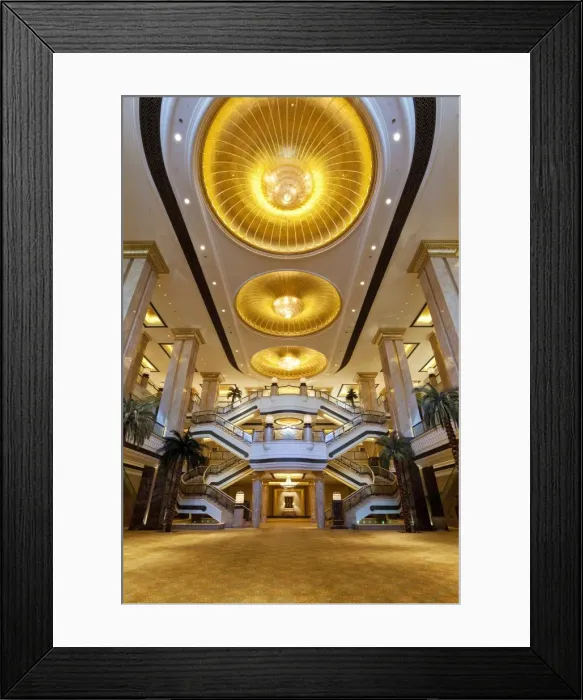 Framed Print : Ornate interior of the luxury Emirates Palace Hotel, Abu Dhabi, United Arab Emirates Framed Print : Ornate interior of the luxury Emirates Palace Hotel, Abu Dhabi, United Arab Emirates