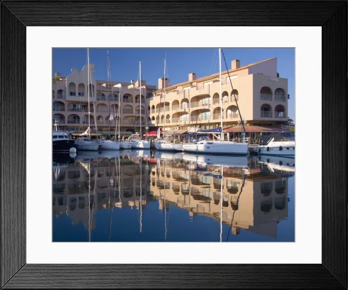 Framed Print : View across the marina at evening, Hyeres, Var, Provence, Cote-d Azur Framed Print : View across the marina at evening, Hyeres, Var, Provence, Cote-d Azur