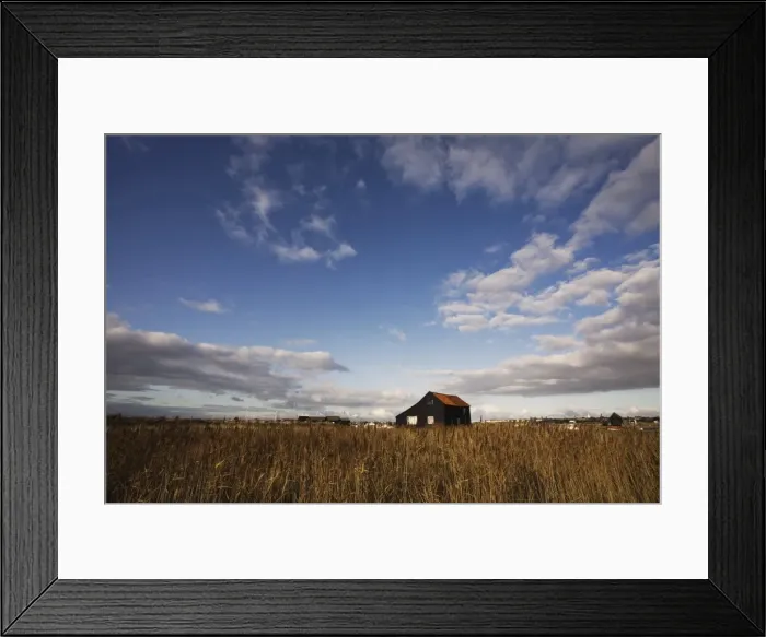 Framed Print : Old wooden house, Walberswick, Suffolk, England, United Kingdom, Europe