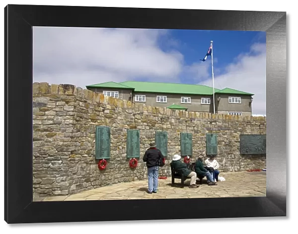 1982 War Memorial in Port Stanley, Falkland Islands (Islas Malvinas), South America