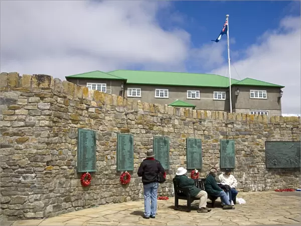 1982 War Memorial in Port Stanley, Falkland Islands (Islas Malvinas), South America