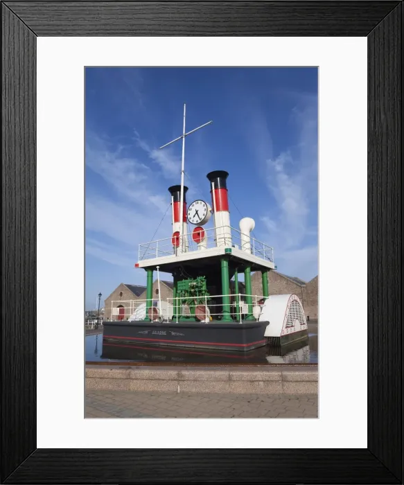 Framed Print : Steam clock Ariande, Waterfront, St. Helier, Jersey, Channel Islands, United Kingdom Framed Print : Steam clock Ariande, Waterfront, St. Helier, Jersey, Channel Islands, United Kingdom