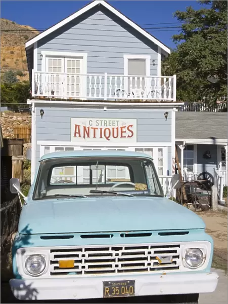 Old truck and antique store in Virginia City, Nevada, United States of America