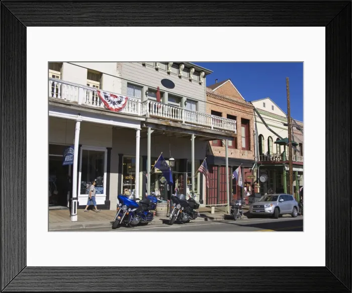Framed Print : Historic downtown district in Virginia City, Nevada, United States of America Framed Print : Historic downtown district in Virginia City, Nevada, United States of America