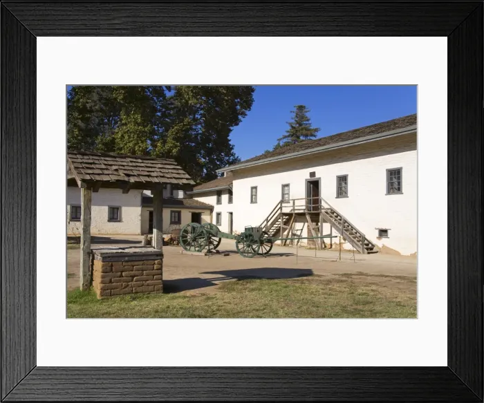 Framed Print : West Yard at Sutters Fort State Historic Park, Sacramento, California Framed Print : West Yard at Sutters Fort State Historic Park, Sacramento, California