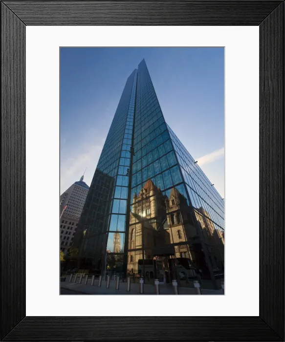 Framed Print : Trinity Church reflected in modern skyscraper, Boston, Massachusetts, New England Framed Print : Trinity Church reflected in modern skyscraper, Boston, Massachusetts, New England