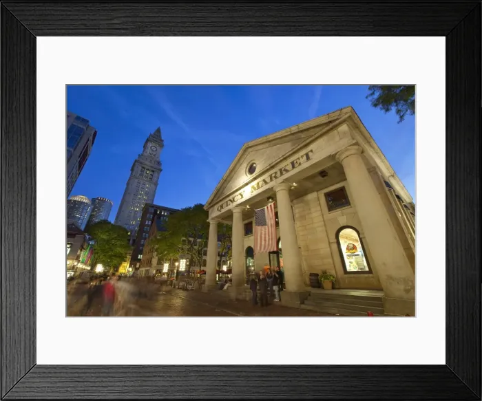 Framed Print : Quincy Market, Boston, Massachusetts, New England, United States of America Framed Print : Quincy Market, Boston, Massachusetts, New England, United States of America