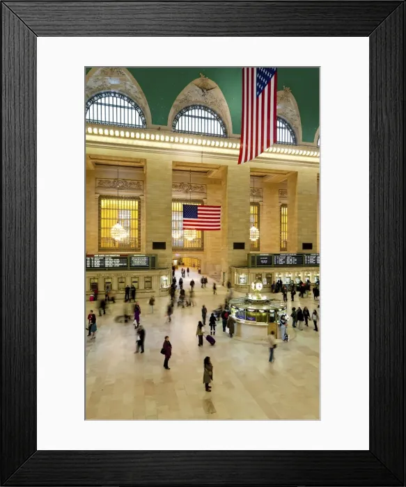Framed Print : Central Station Hall, Grand Central Station, Manhattan, New York City, New York Framed Print : Central Station Hall, Grand Central Station, Manhattan, New York City, New York