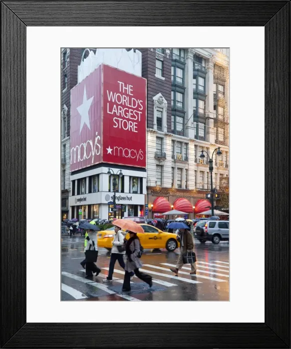 Framed Print : Macys flagship store on Sixth Avenue, Manhattan, New York City, New York Framed Print : Macys flagship store on Sixth Avenue, Manhattan, New York City, New York