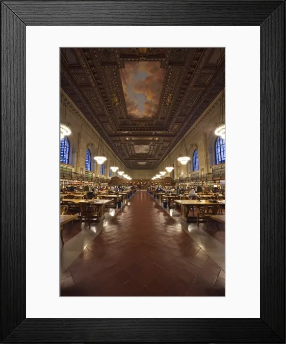 Framed Print : New York Public Library, Manhattan, New York City, New York, United States of America Framed Print : New York Public Library, Manhattan, New York City, New York, United States of America