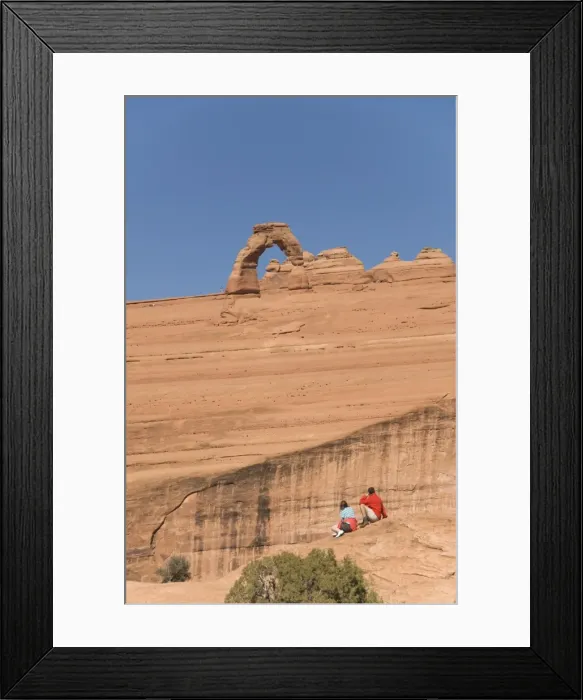 Framed Print : Tourists viewing the Delicate Arch, Arches National Park, Utah, United States of America Framed Print : Tourists viewing the Delicate Arch, Arches National Park, Utah, United States of America